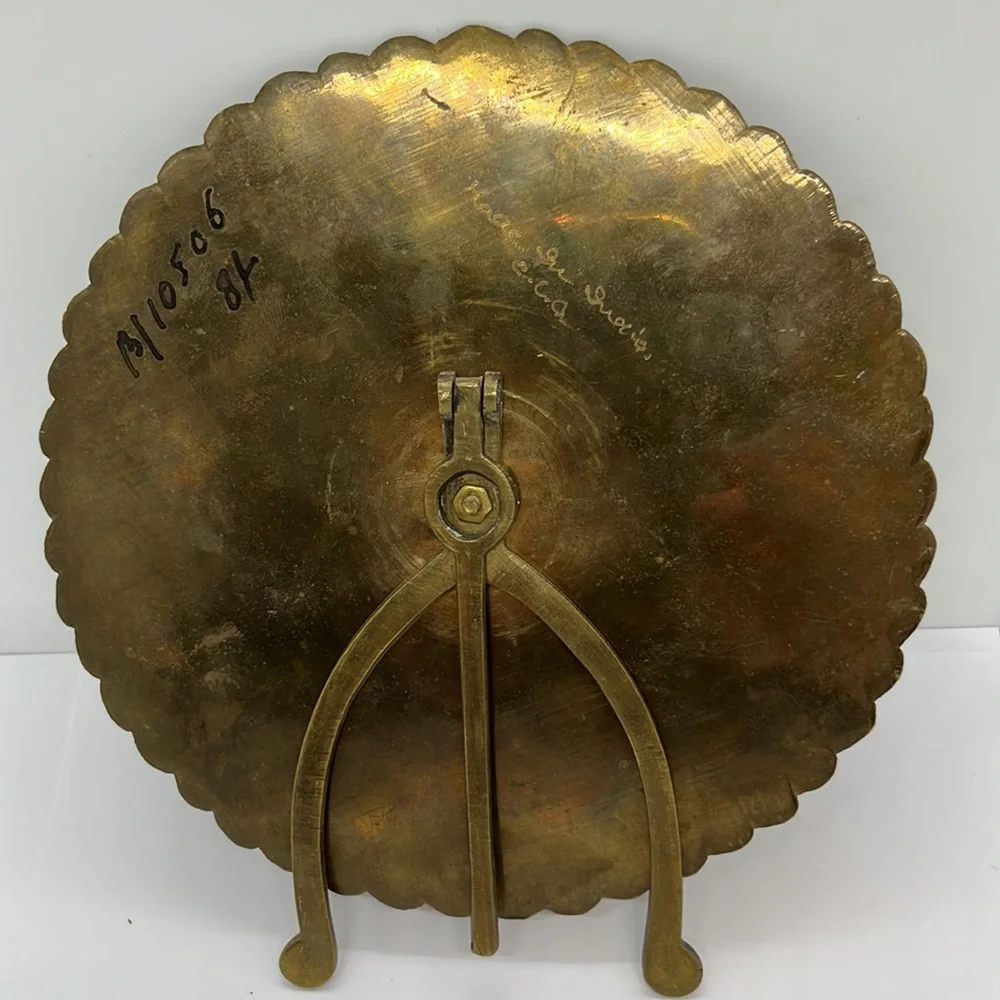 Vintage Brass 75 Year Calendar, 1958 to 2032, Made in India